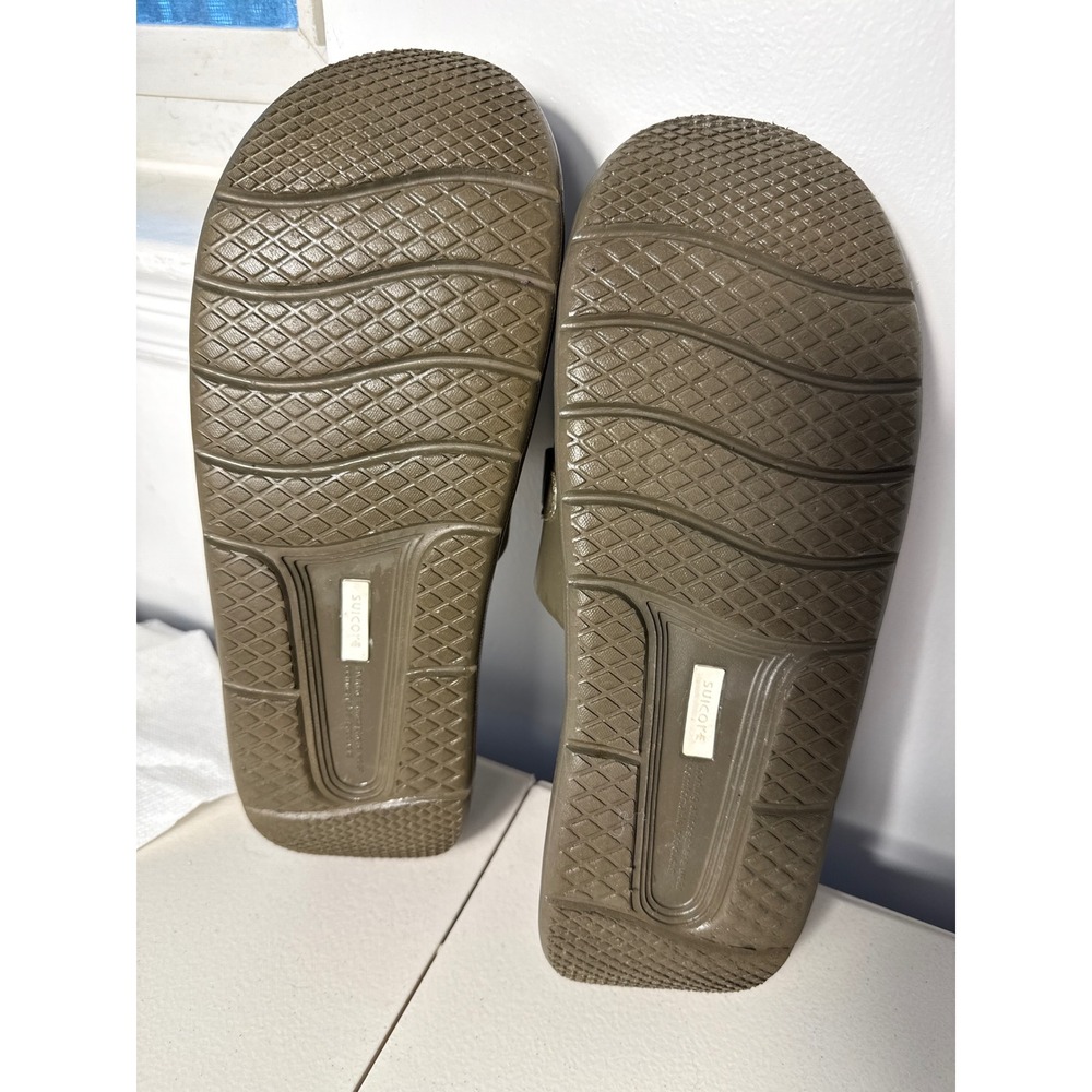 Suicoke Padri-t Olive Green Toe Loop Slides Mens Adjustable Strap Sandals Sz 12 - Picture 5 of 13
